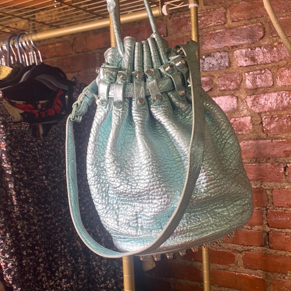Metallic Alexander Wang Diego Bucket Bag 😍 - Picture 1 of 6